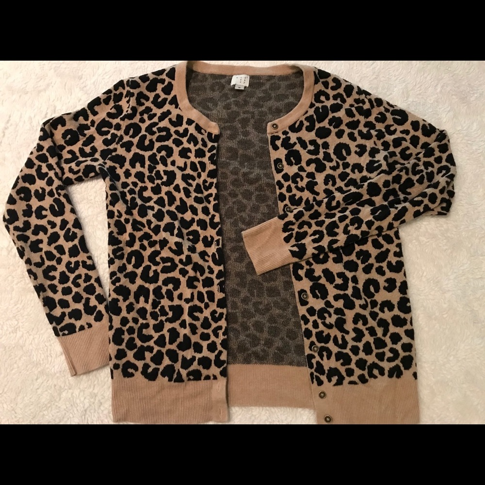 A New Day leopard print cardigan